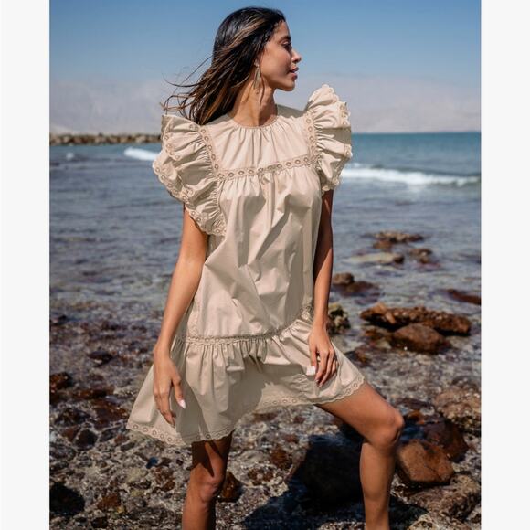 NWT Scarlett Poppies Calming Down dress Deep Sand - Picture 1 of 8